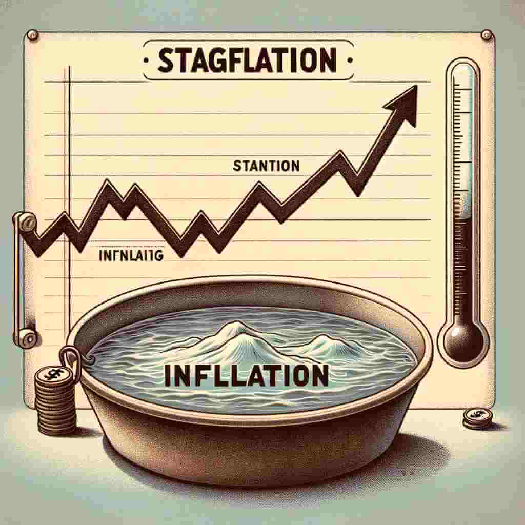 스태그플레이션을 묘사한 이미지