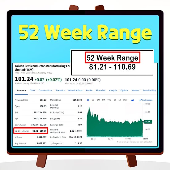 미국 주식 용어 정리 - 52 Week Range