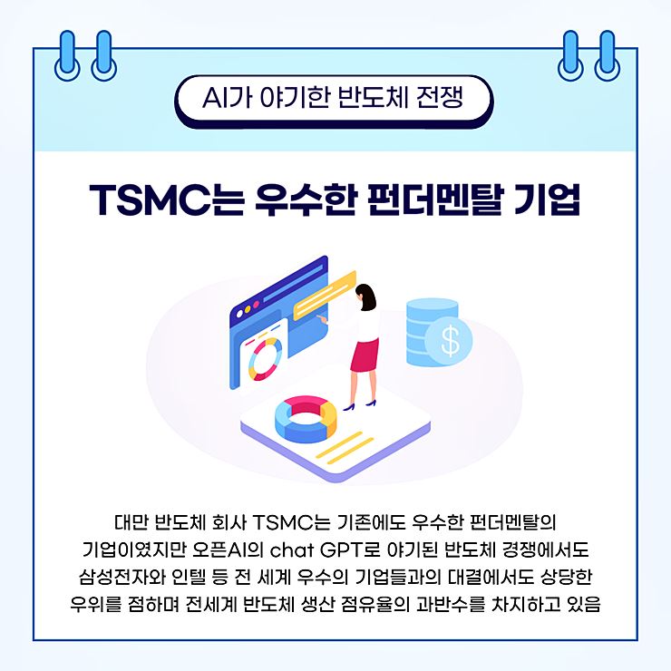 펀더멘탈이 우수한 TSMC에 대한 이미지