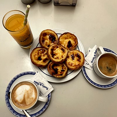 Image of Pastéis de Belém Egg Tart and Coffee